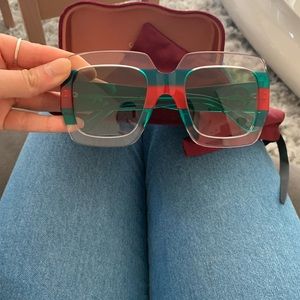 Gucci stripe sunglasses